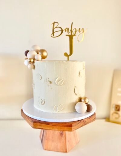 Custom baked baby cake