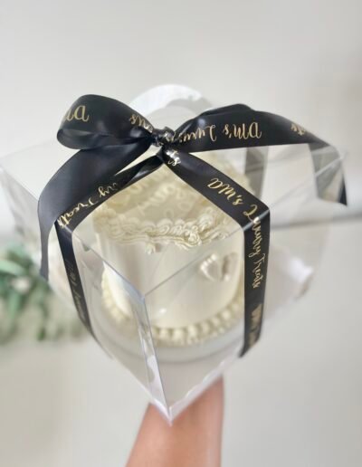 Custom made cake with luxury packaging