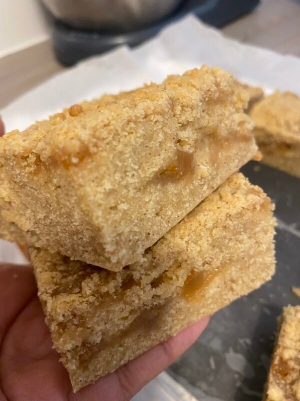 Freshly baked blondies