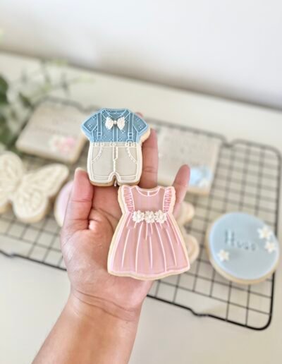Custom baked baby shower cookies