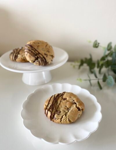 Luxury postal cookie box with gooey chocolate centres